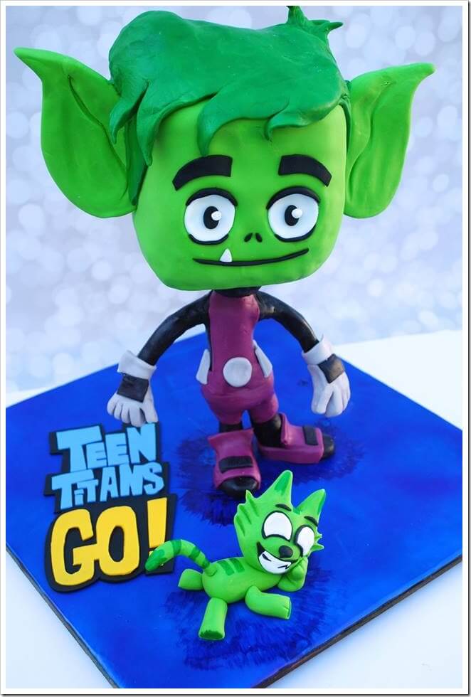 Beast Boy Cake