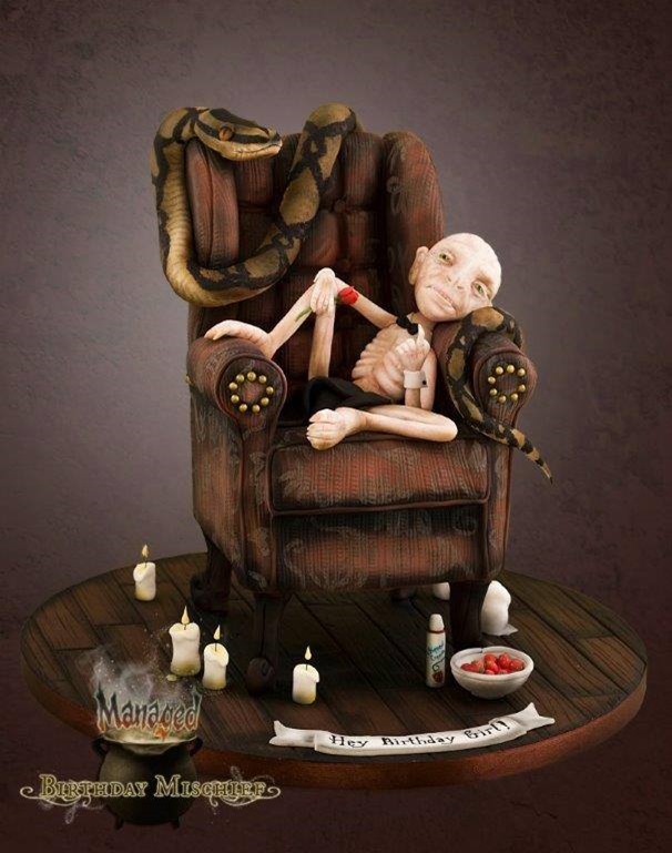 Lord Voldemort Chippendale Dancer Cake 