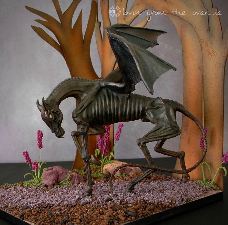 Chocolate Thestral Sculpture