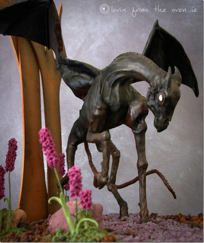 Chocolate Thestral Sculpture