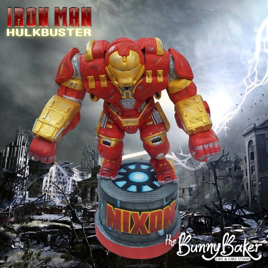 Iron Man Hulkbuster Cake Topper