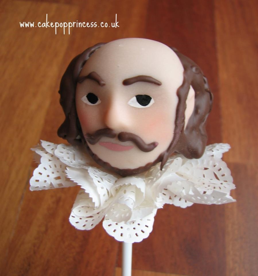 William Shakespeare Cake Pop