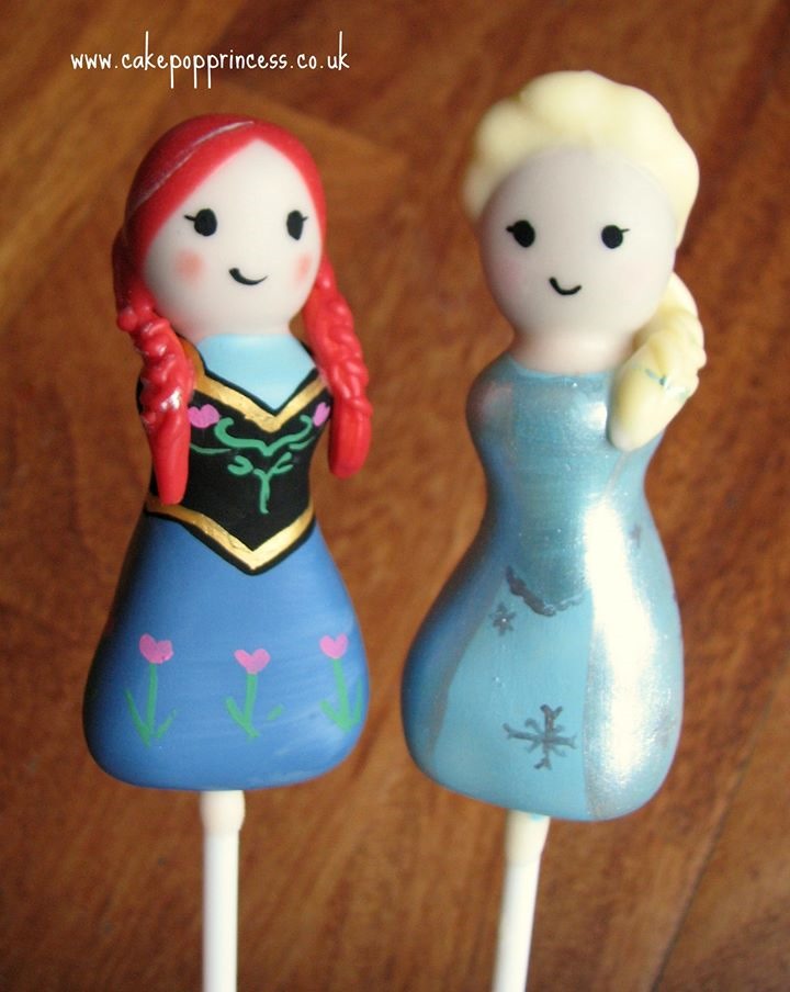Anna and Elsa Cake Pops