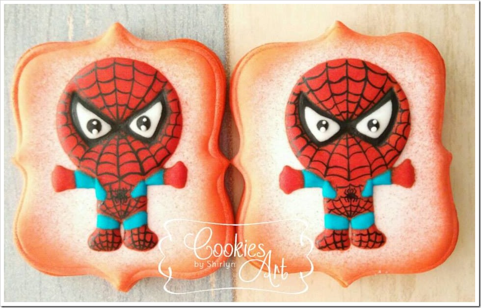 Chibi Spider-Man Cookies