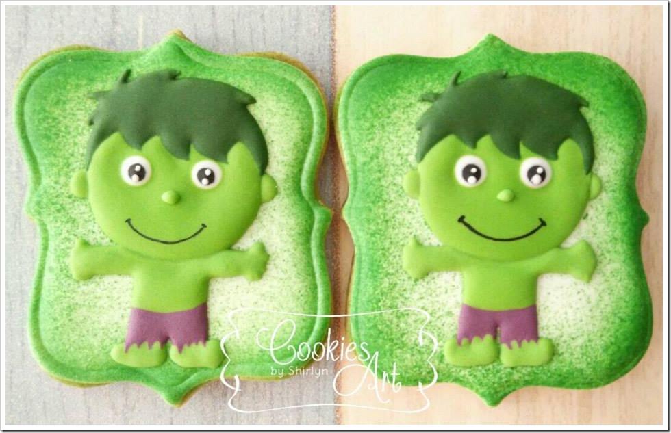 Chibi Hulk Cookies