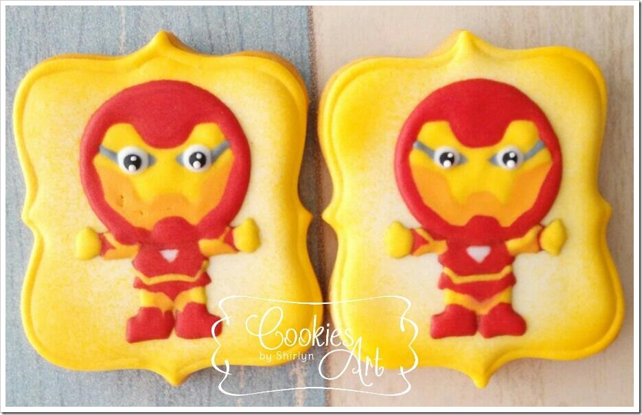 Chibi Iron Man Cookies