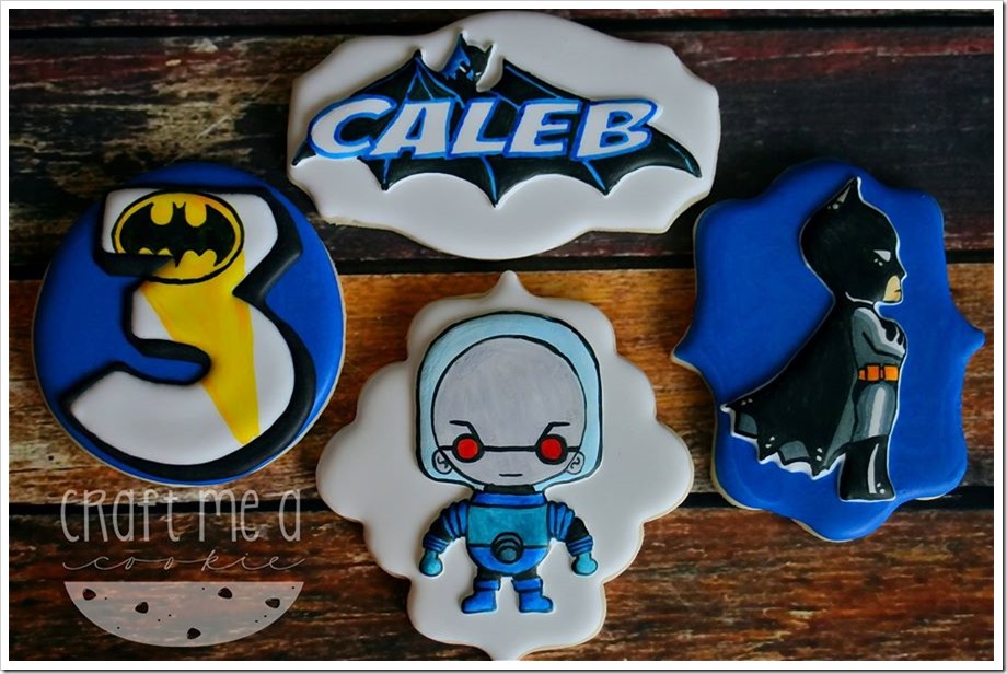 Batman and Mr. Freeze Cookies