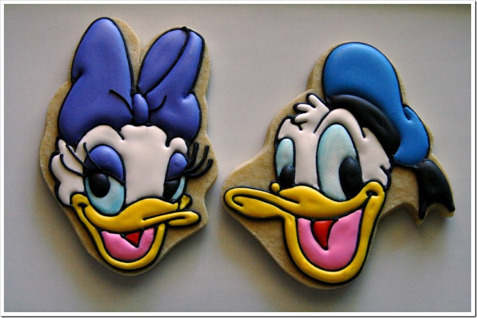 Daisy and Donald Duck Cookies