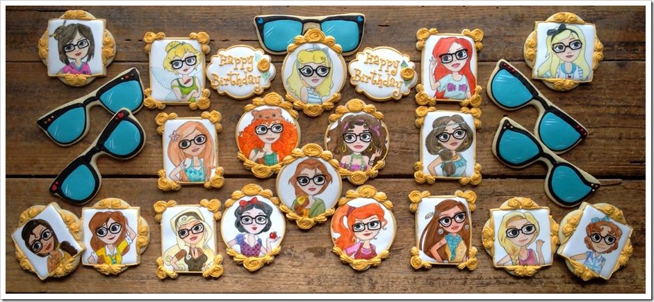 Hipster Disney Princess Cookies