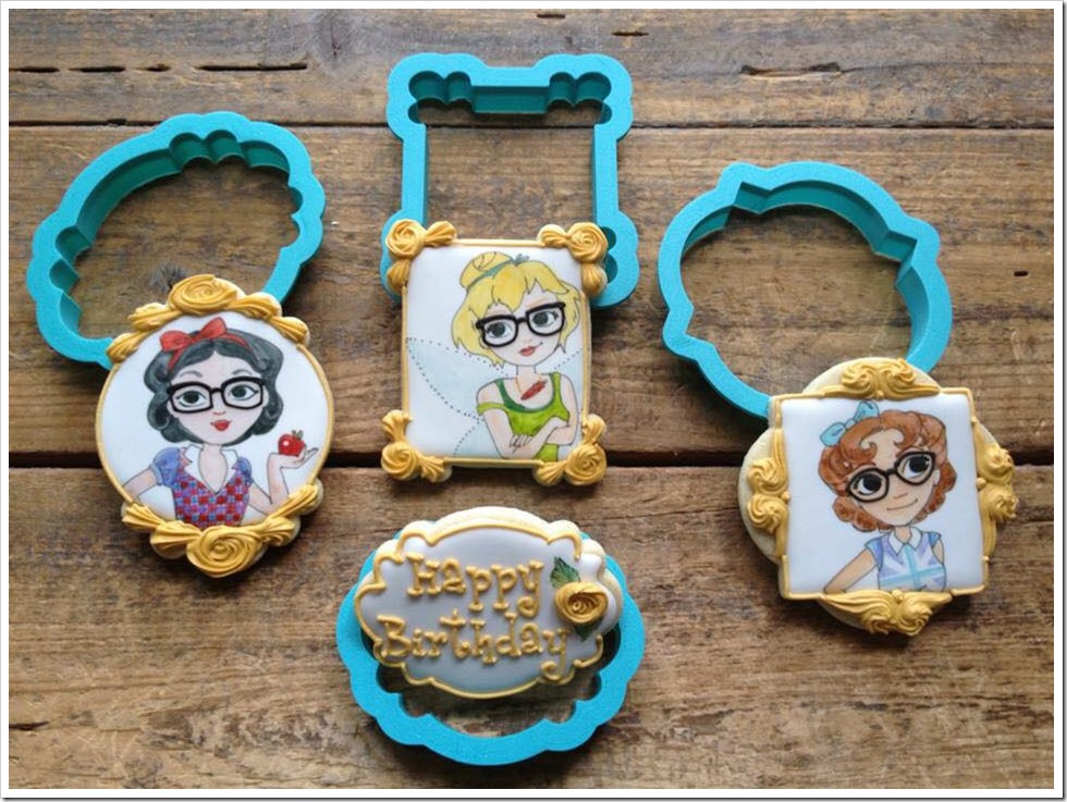 Hipster Disney Princess Cookies