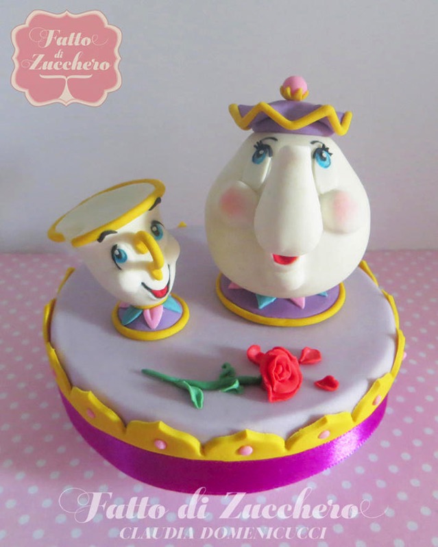 Beauty and The Beast Cake 