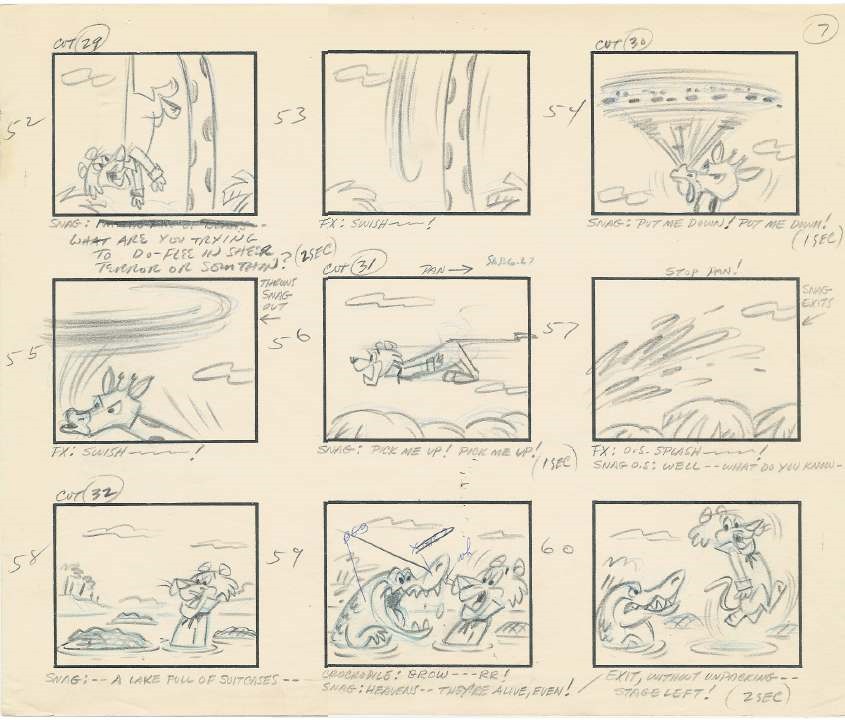 Snagglepuss storyboard