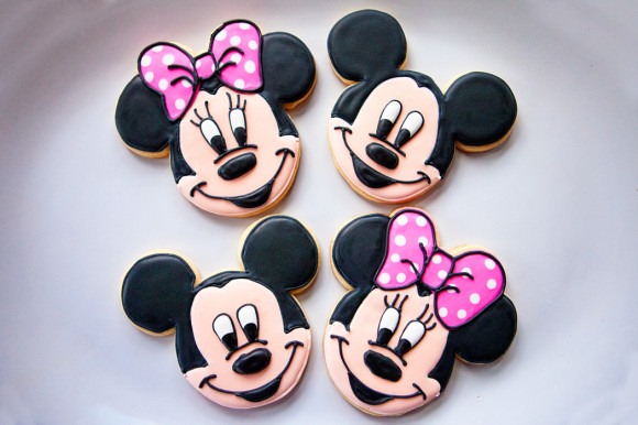 Mickey and Minnie Mouse Cookies