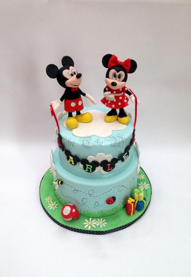 Mickey and Minnie Mouse Cake 
