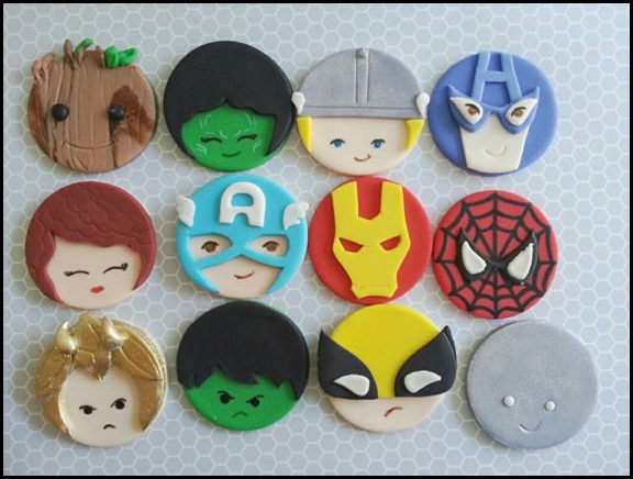 Marvel Super Hero Cupcake Toppers 