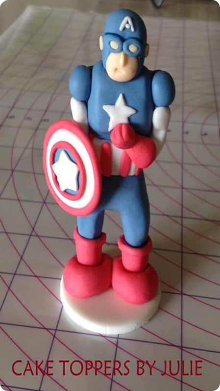 Captain America Cake Topper