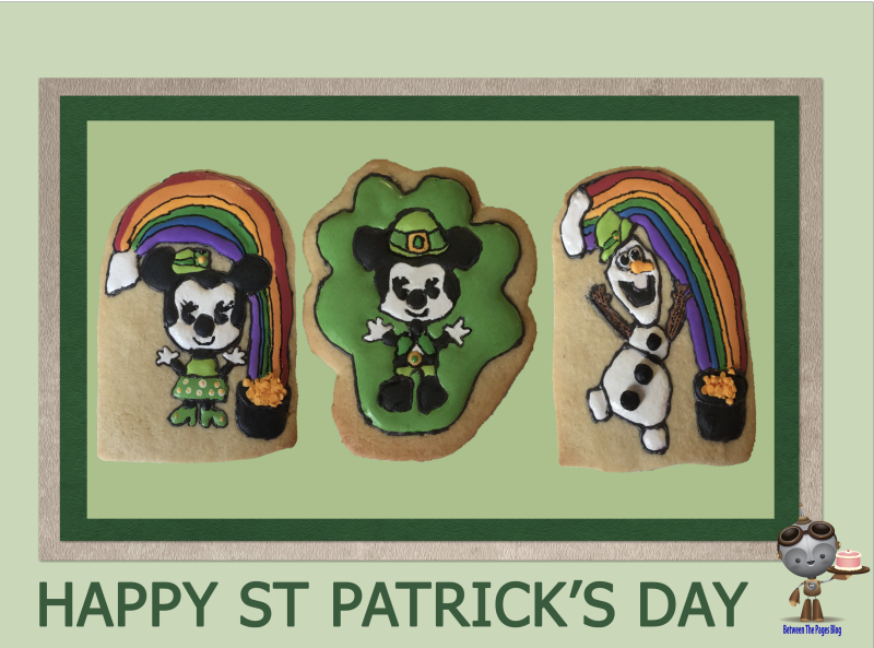Mickey Minnie St. Patricks Day Cookies