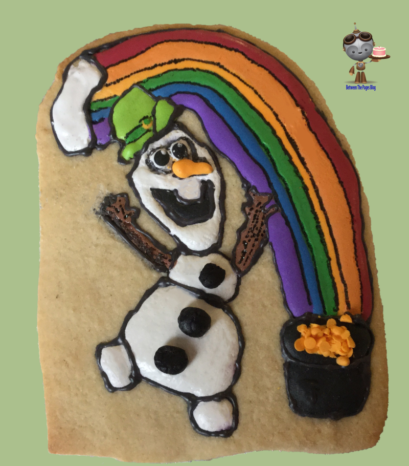 Olaf St Patricks Day Cookie