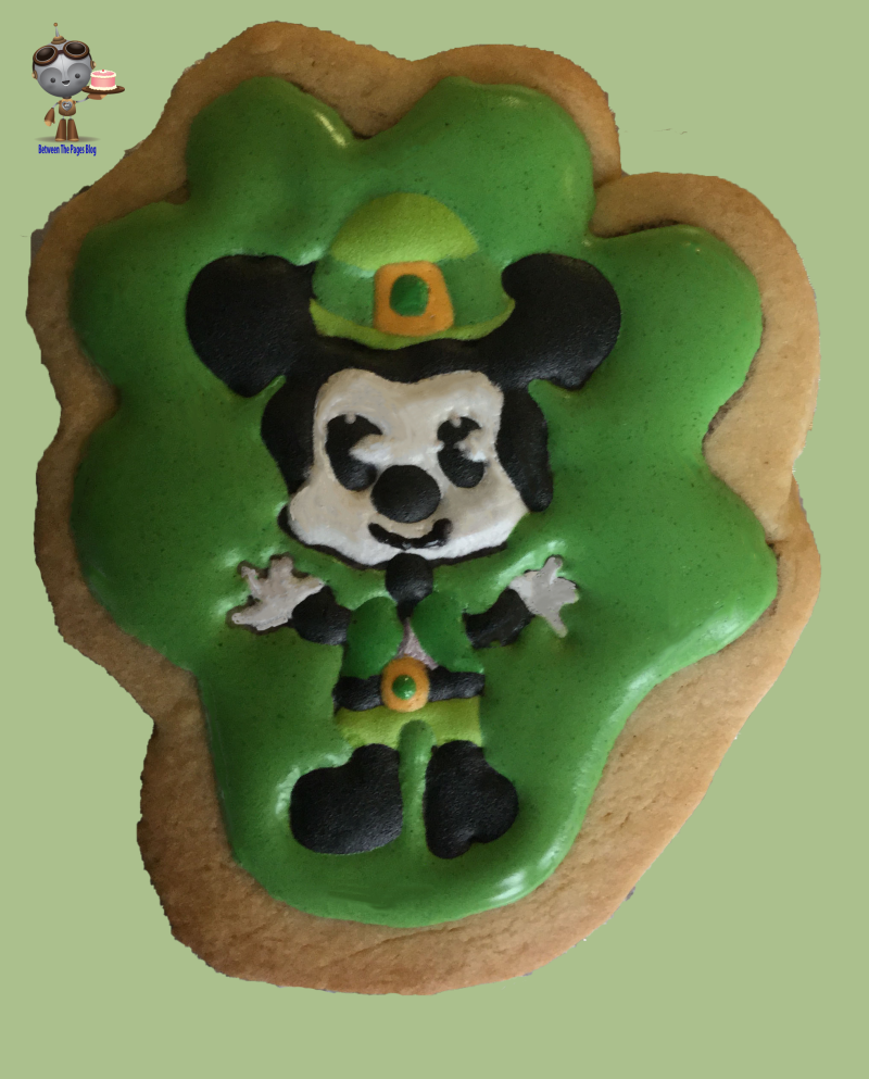 Mickey Mouse St Patricks Day Cookie