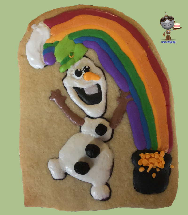 Olaf St Patricks Day Cookie