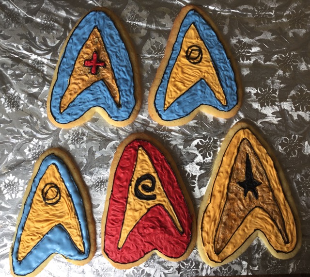 Star Trek Original Series Badge Cookies
