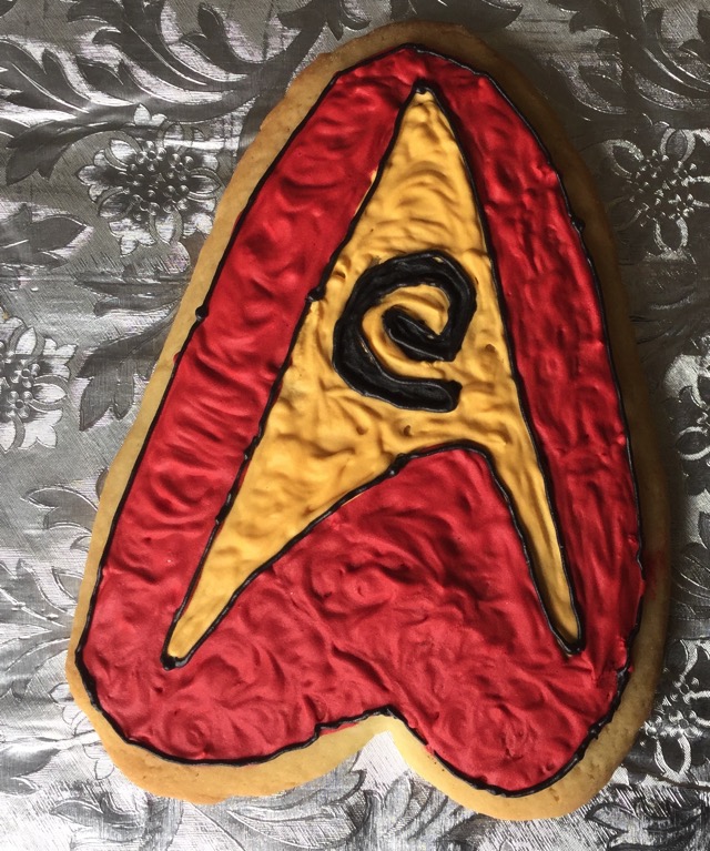 Star Trek Comm Badge Cookie
