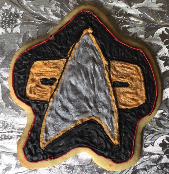 Star Trek Deep Comm Badge Cookie 