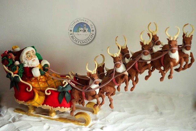 Santa Sleigh Cake