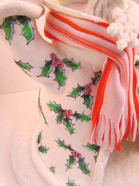 Christmas Snowman Cake 