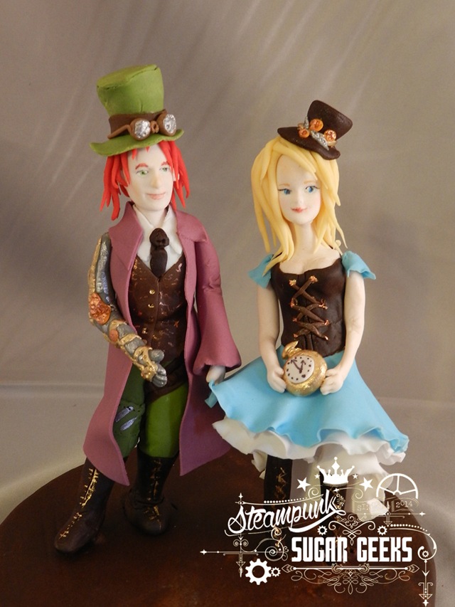 Steampunk Alice in Wonderland Figures