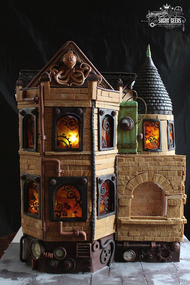 Steampunk House Cake