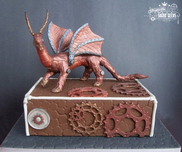 Steampunk Dragon Cake