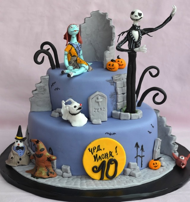 Nightmare Before Christmas Cake