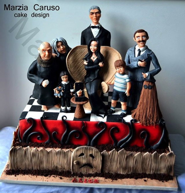 Addams Family Cake