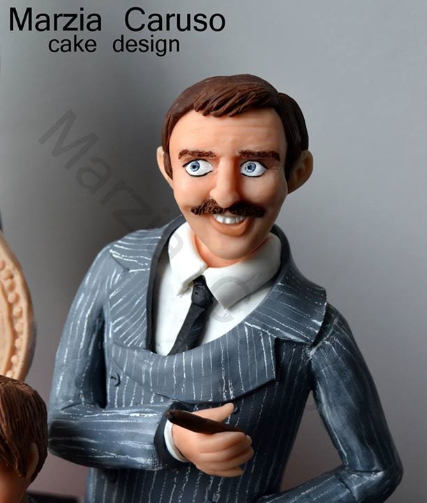 Gomez Addams Cake Topper