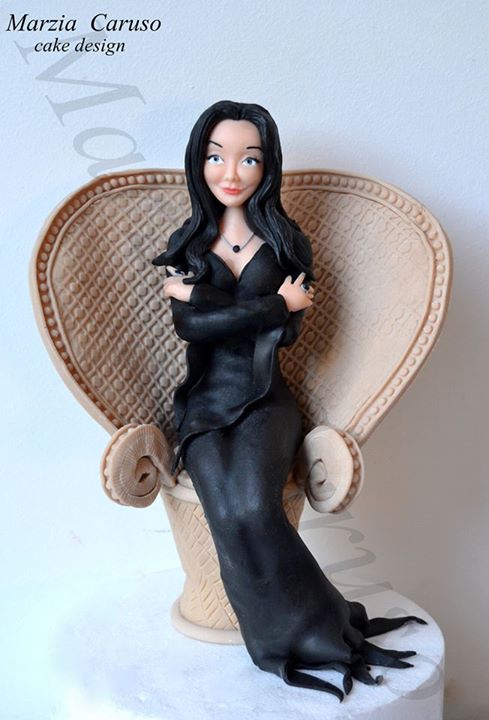 Morticia Addams Cake Topper