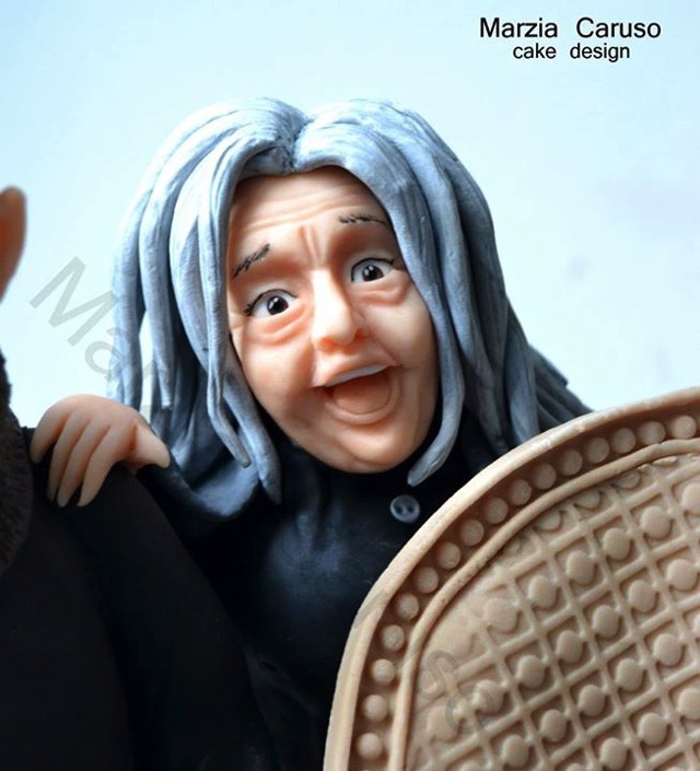 Grandmama Addams Cake Topper