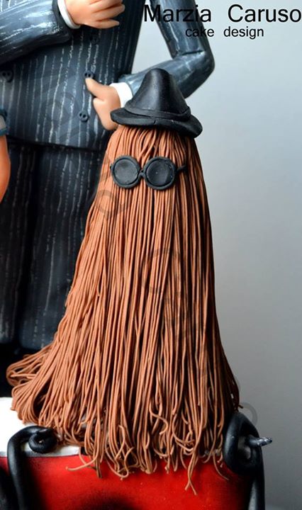 Cousin Itt Cake Topper