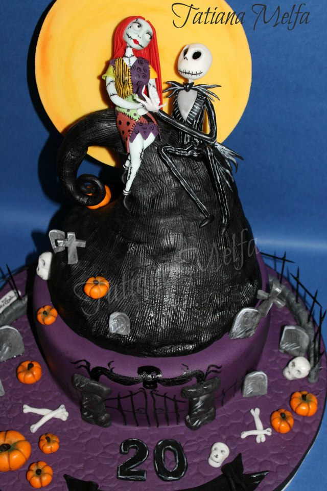 Nightmare Before Christmas Cake 