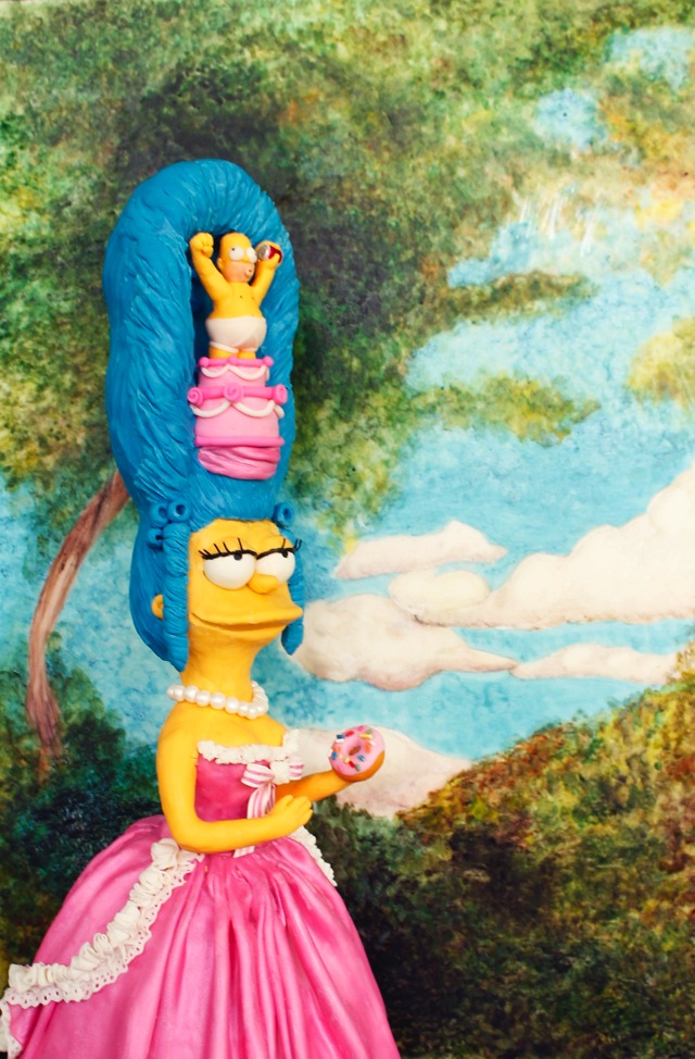 Marge Simpson Cake