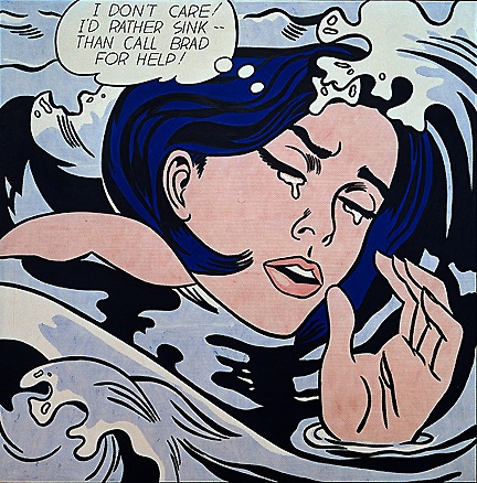 Roy Lichtenstein’s Drowning Girl 