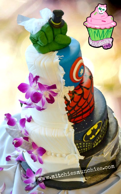 Spider-Man Wedding Cake