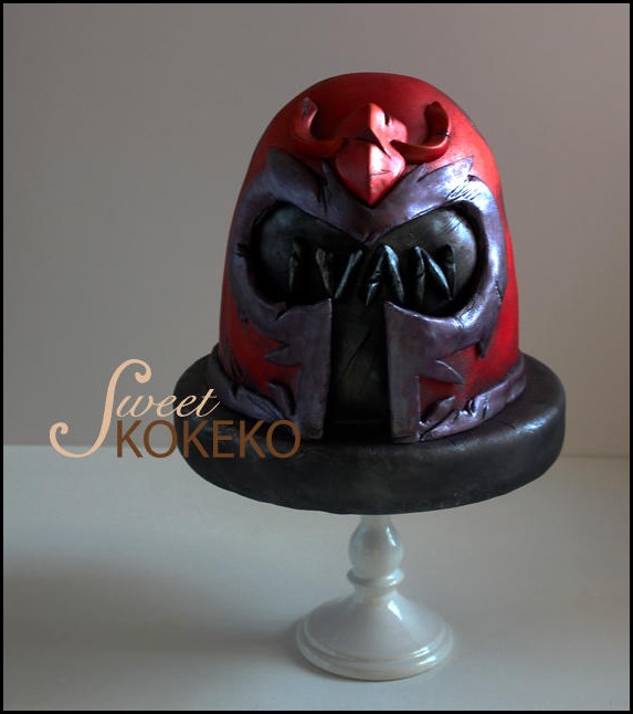Magneto Helmet Cake