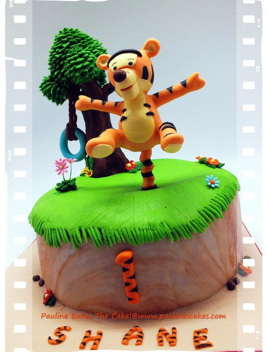Baby Tigger 1st Birthday Cake 