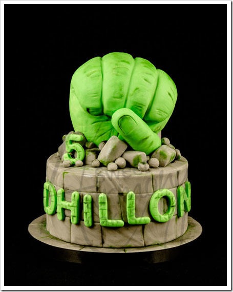 Hulk 5th Birthday Cake