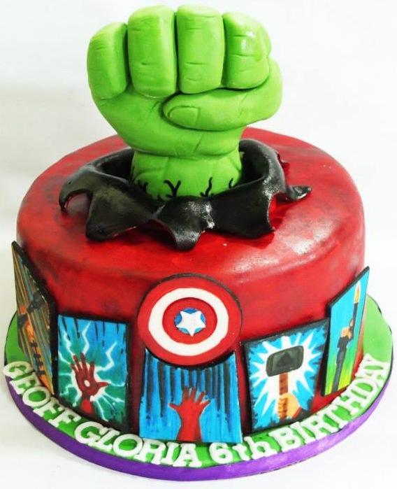 Avengers 6th Birthday Cake