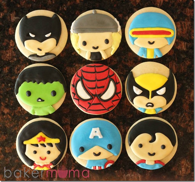 Super Hero Sugar Cookies 