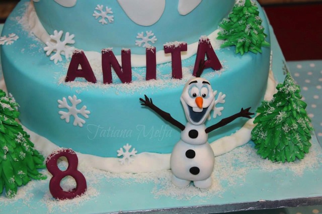 Olaf Birthday Cake 