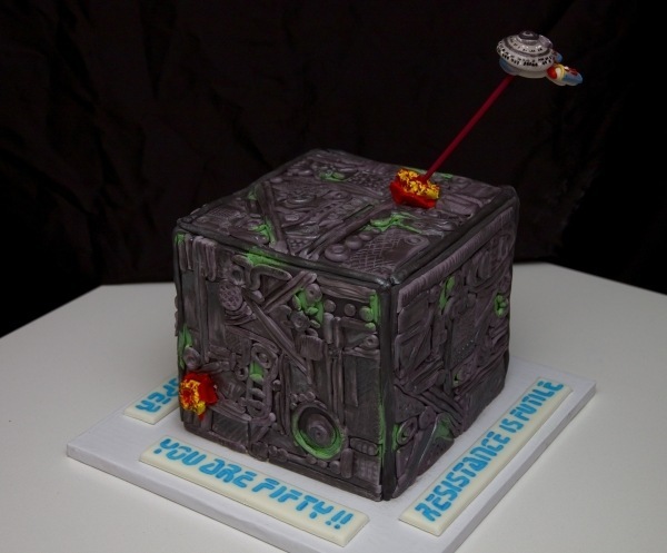 Enterprise vs. The Borg Cake 