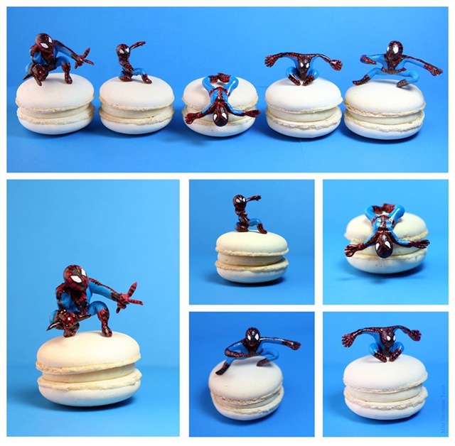 Spider-Man Macarons